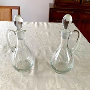 Princess, House, oil, and vinegar cruets